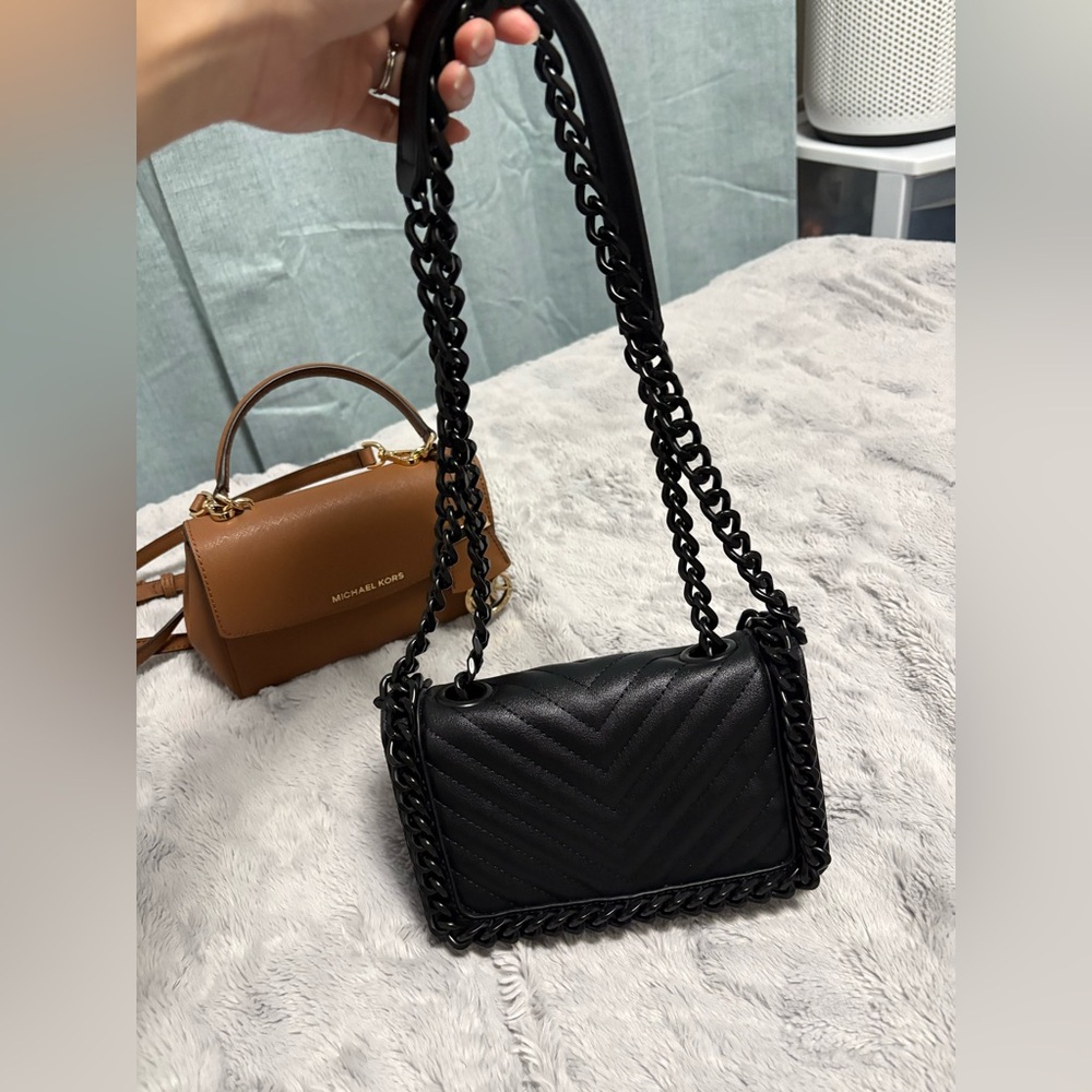 Two Bags Michael Kors Tan and ALDO  Black Mini Bags - Picture 5 of 15
